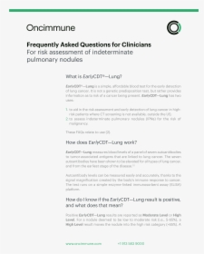 Frequently Asked Questions - Positive Cancer Blood Test Results, HD Png Download, Transparent PNG