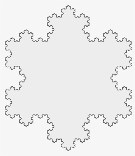 Koch Snowflake 4th Iteration - Koch Snowflake 6 Iterations, HD Png Download, Transparent PNG