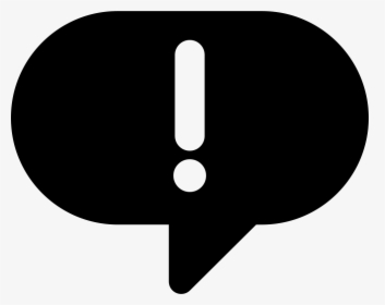 Speech Bubble With Exclamation - Exclamation Point In Speech Bubble, HD Png Download, Transparent PNG