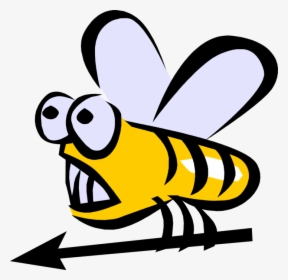 Vector Illustration Of Bumblebee Bumble Bee Honeybee - Bee, HD Png Download, Transparent PNG