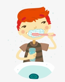 Tooth Brushing Clip Art Cartoon Teeth - Tooth Brushing Png, Transparent Png, Transparent PNG