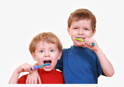 San Pablo Dentist Smiling - Two People Brushing Their Teeth, HD Png Download, Transparent PNG