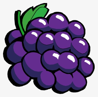 Grapes Clip Art At - Grapes Clipart, HD Png Download, Transparent PNG