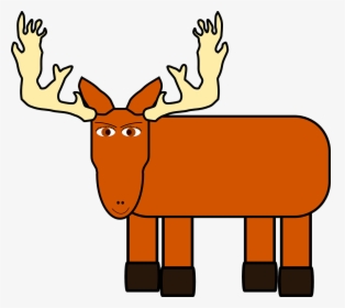 Brown Moose Animal Free Photo - Cartoon Transparent Moose, HD Png Download, Transparent PNG