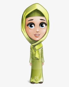 Arab Character Girl Cartoon, HD Png Download, Transparent PNG