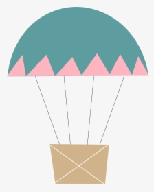 Transparent Parachute Clipart Png - Balon Udara Kartun Png, Png Download, Transparent PNG