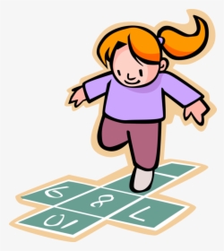 Vector Illustration Of Primary Or Elementary School - Hopscotch Clipart, HD Png Download, Transparent PNG
