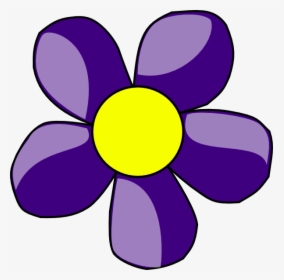 Purple Flower Svg Clip Arts - Purple Flower Clipart, HD Png Download, Transparent PNG