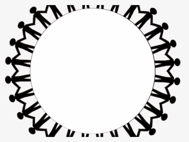 People Clipart Circle - Holding Hands Circle Clipart, HD Png Download, Transparent PNG
