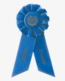 1st Place Blue Rosette Ribbon - Ribbon Medals, HD Png Download, Transparent PNG