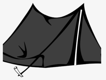 Tent Clipart Black And White - Camping Tent Clipart, HD Png Download, Transparent PNG