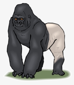 Download Free Printable Clipart And Coloring Pages - Silverback Gorilla Clip Art, HD Png Download, Transparent PNG