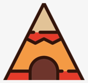 Tent Clipart Triangle - Tipi Cartoon, HD Png Download, Transparent PNG