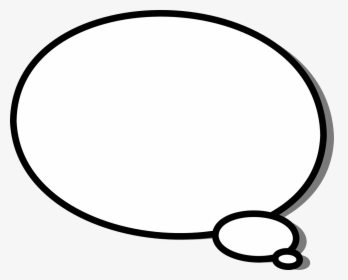 Thinking Bubble Ellipse Free Photo - Speech Bubble On Black, HD Png Download, Transparent PNG