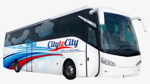 City To City Bus - Tourism Design Background Bus, HD Png Download, Transparent PNG