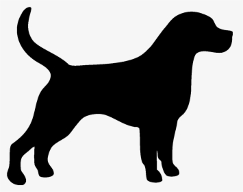 Dog Silhouette Sticker - Transparent Background Dog Silhouette, HD Png Download, Transparent PNG