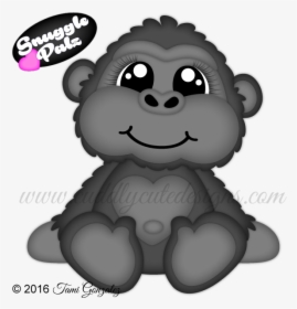 Transparent Gorilla Cartoon Png - Cute Snake And Pig, Png Download, Transparent PNG