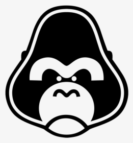 Gorilla Clip Art Black And White , Transparent Cartoons, HD Png Download, Transparent PNG