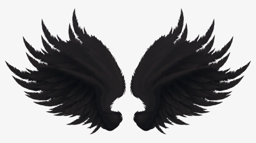 Transparent Bird Wing Png - Black Wings Clipart, Png Download, Transparent PNG
