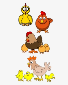 Cattle Baby Jungle Animals - Chickens Clipart, HD Png Download, Transparent PNG