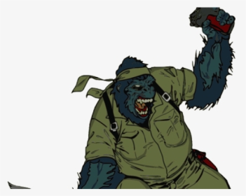 Gorilla Clipart Soldier - Cartoon, HD Png Download, Transparent PNG
