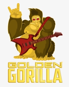 Golden Gorilla 800px - Cartoon, HD Png Download, Transparent PNG