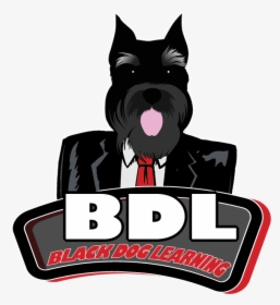 Black Dog Learning Logo, Learning And Multimedia Development - Standard Schnauzer, HD Png Download, Transparent PNG