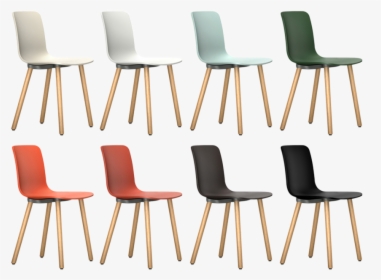 Transparent Wooden Chair Png - Hal Wood Chair Vitra, Png Download, Transparent PNG