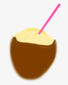 Coconut, Coconut Milk, Tropical Drink, Beverage, Straw - Drink, HD Png Download, Transparent PNG