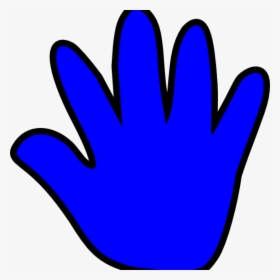 Free Handprint Clipart Free Handprint Clipart Child - Blue Child Hand Clip Art, HD Png Download, Transparent PNG