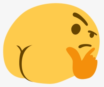 Thinking Emoji Meme Transparent - Thinking Emoji Meme, HD Png Download, Transparent PNG
