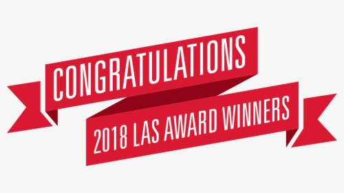 A Ribbon That Says Congratulations 2018 Las Award Winners - Graphic Design, HD Png Download, Transparent PNG