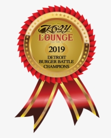 2019 Detroit Burger Battle Champion - Ribbons And Medals Png, Transparent Png, Transparent PNG
