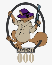 Secret Vector Shh - Secret Agent Squirrel, HD Png Download, Transparent PNG