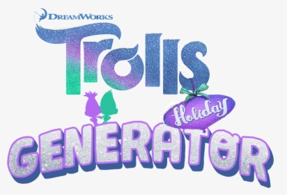 Trolls Holiday Logo, HD Png Download, Transparent PNG