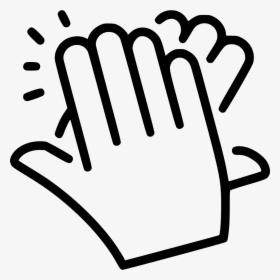 Clap - Clapping Hands Black And White, HD Png Download, Transparent PNG
