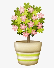 Easter Flower Clipart Potted - Flowers Tree Clipart, HD Png Download, Transparent PNG