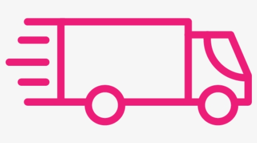 Shipping Icon Pink Truck, HD Png Download, Transparent PNG