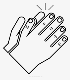 Clapping Hands Coloring Page , Png Download - Clapping Coloring Page, Transparent Png, Transparent PNG