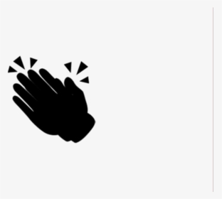 Clapping Hands Clipart Png Black And White - Sign, Transparent Png, Transparent PNG