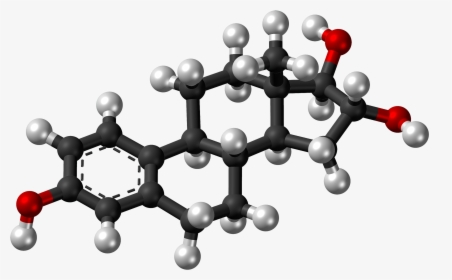 Estriol Molecule Ball - Estradiol 3d Model, HD Png Download, Transparent PNG