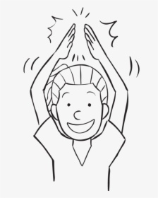Woman Clapping Her Hands Above Her Head In Game Of - Cartoon, HD Png Download, Transparent PNG