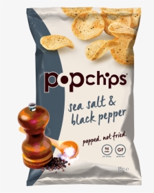 Https - //popchips Uk - S3 - Amazonaws - Bag Image/72/saltpepper - Pop Chips Sour Cream, HD Png Download, Transparent PNG