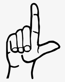 L In Sign Language Clipart , Png Download - L Sign, Transparent Png, Transparent PNG