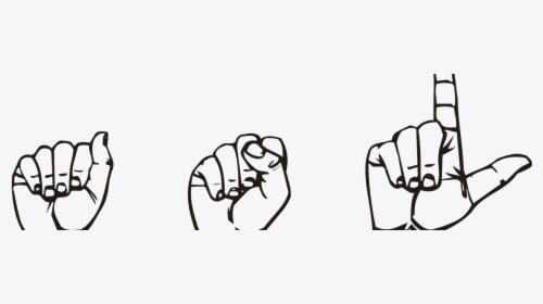 Transparent Sign Language Png - L Lengua De Señas, Png Download, Transparent PNG