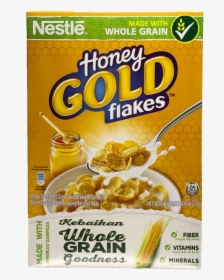 Nestle Honey Gold Cereal 370g   Title Nestle Honey - Gold Flakes Cereal, HD Png Download, Transparent PNG
