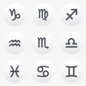 Transparent Astrology Png - Zodiac Signs Icons Png, Png Download, Transparent PNG