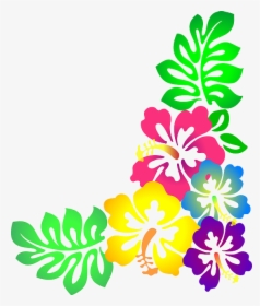 Flower Clipart Hawaiian Colorful - Flower Picture Of Design, HD Png Download, Transparent PNG