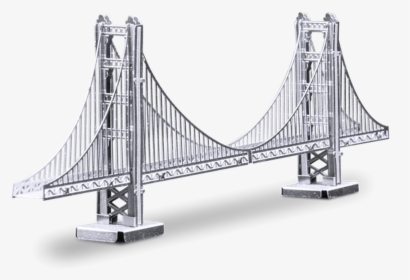 Metal Earth Golden Gate Bridge - Golden Gate Bridge 3d Model, HD Png Download, Transparent PNG