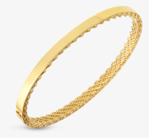 Roberto Coin Golden Gate Oval Bangle - Roberto Coin, HD Png Download, Transparent PNG